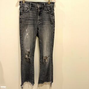 MOTHER The Hustler Crop Step Chew